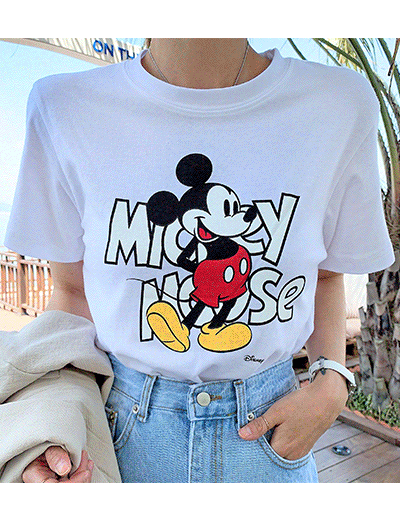 [정품]영문 미키마우스 티셔츠(5color)