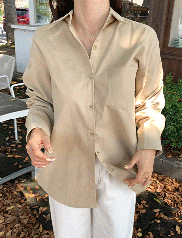 마네 기모 코튼셔츠(6color)